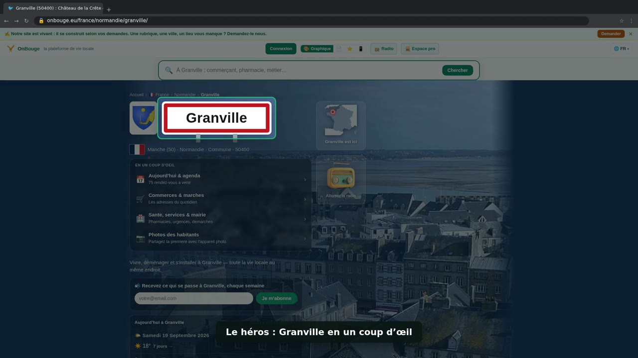 Comment Granville se construit sur OnBouge